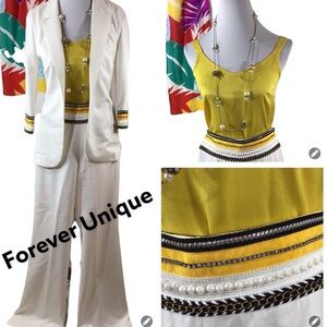 Forever Unique 3pc embellished pant set 2